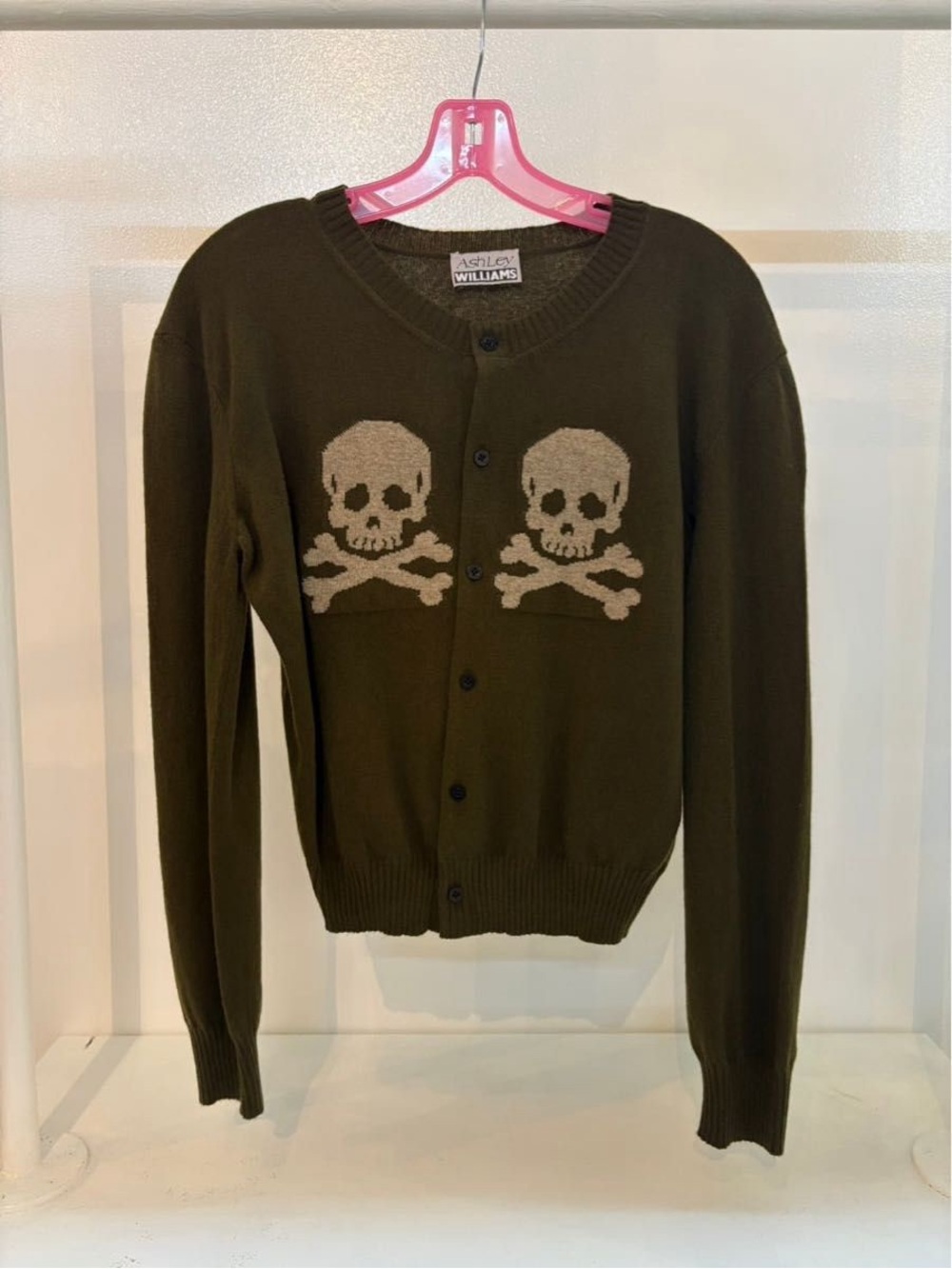Ashley Williams SS26 Skull Cardigan